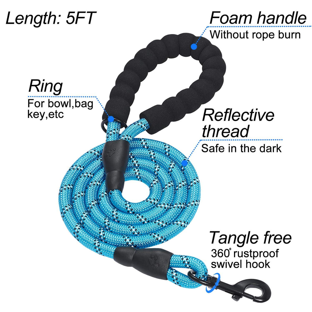 Matilor harness features double D-ring and safety buckle for secure walks.