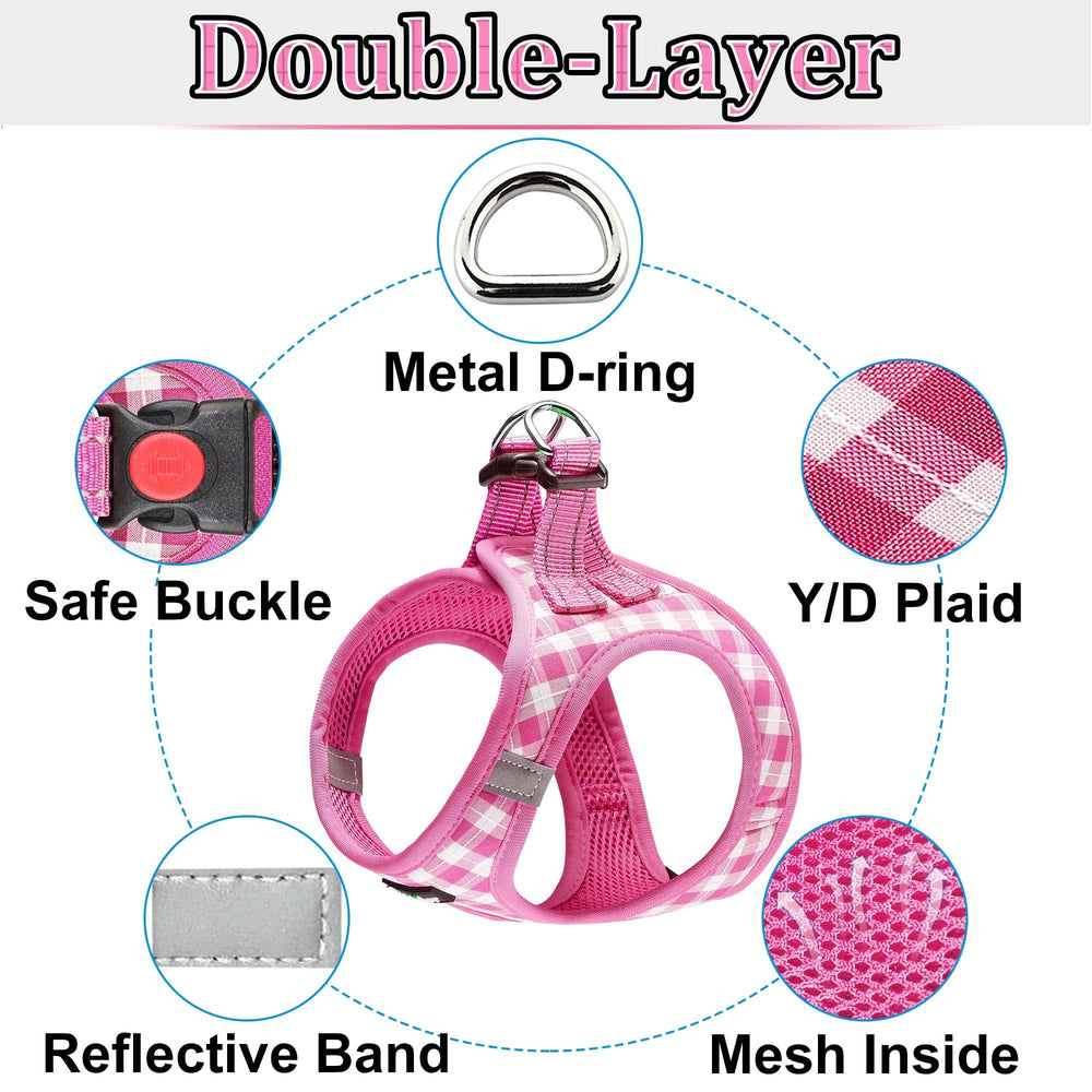 Matilor dog harness safety double D-ring buckle for secure daily walks.