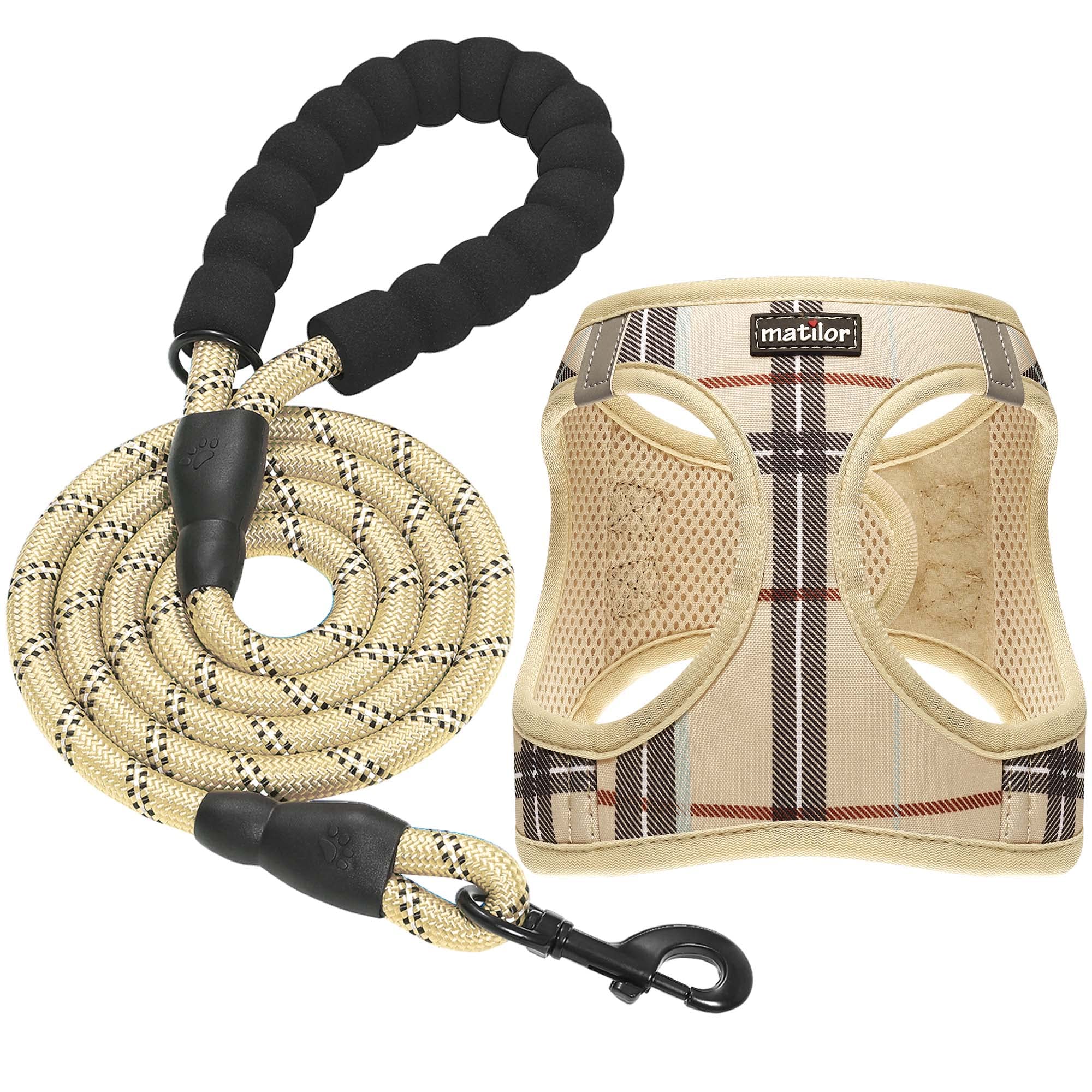Matilor dog harness step-in with breathable air mesh for comfortable daily walks.