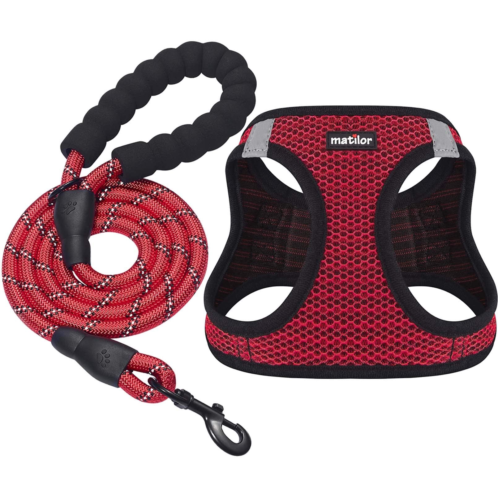 Matilor dog harness with step-in breathable mesh for easy wear