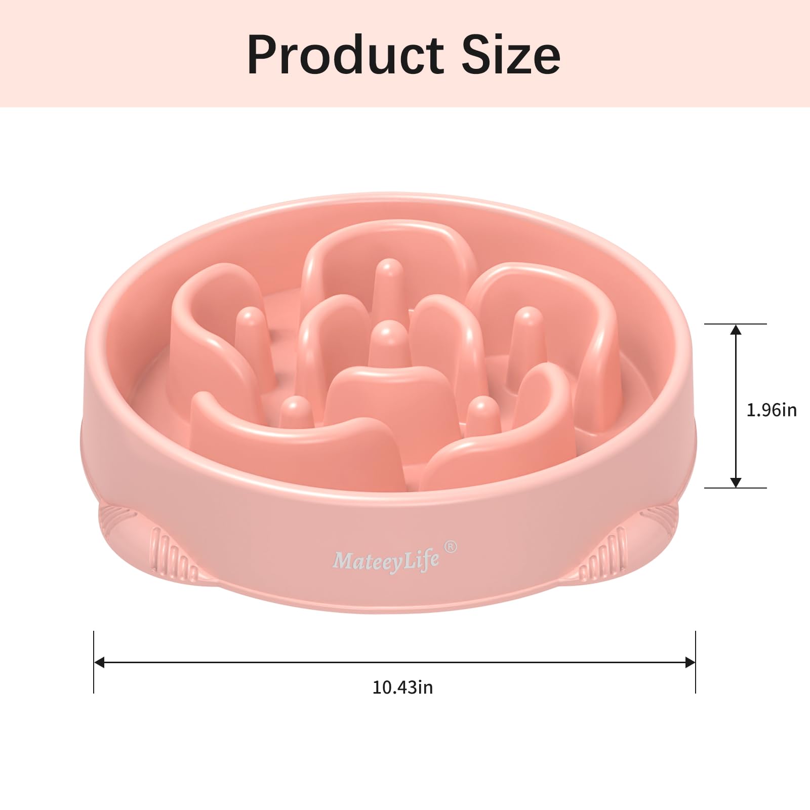 MateeyLife puzzle-maze design aids mindful eating during dog meals.