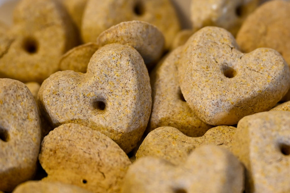 Lightly baked, crunchy Mattie's Treats texture for enjoyable training moments.
