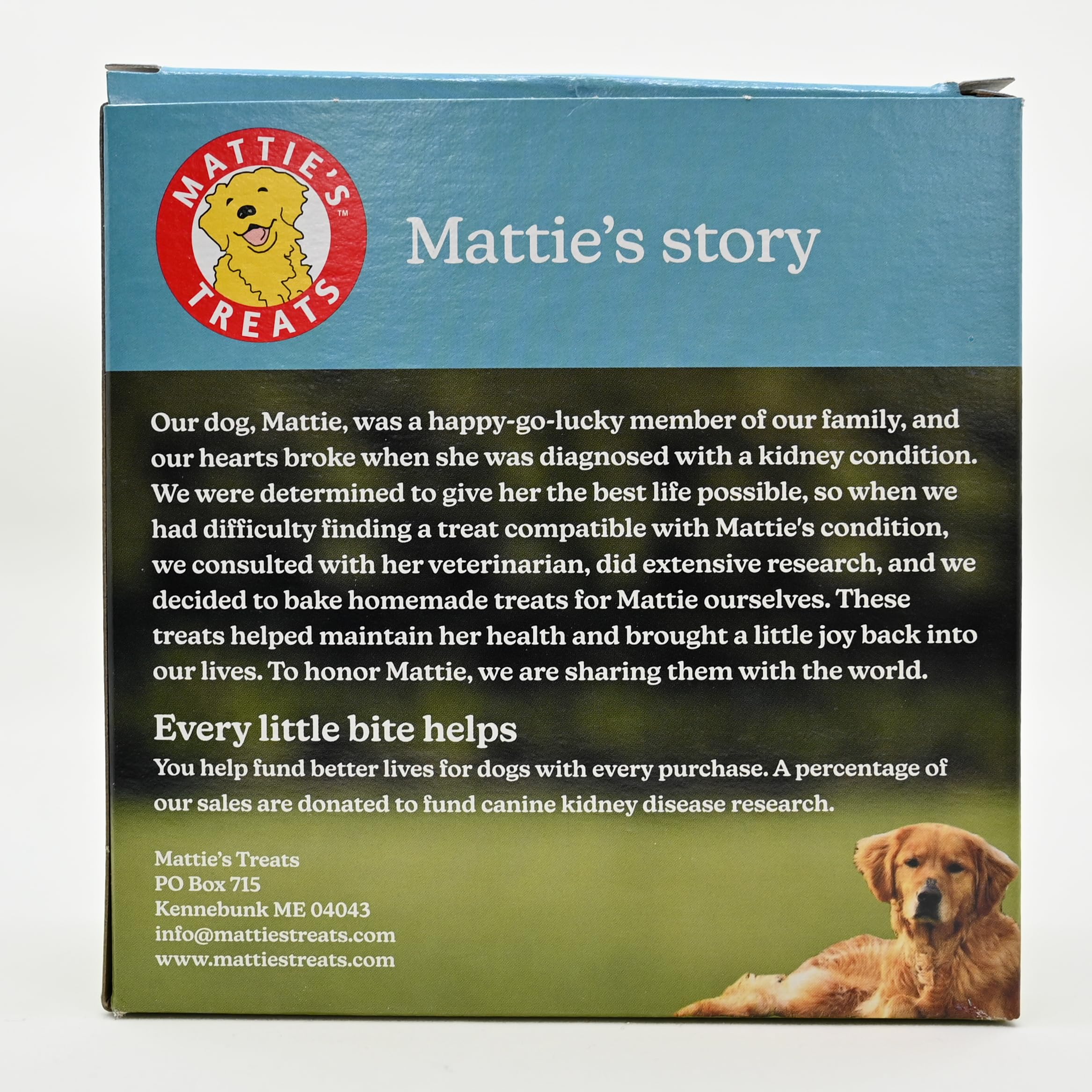 Mattie's Treats real pumpkin and cinnamon flavor snack your dog will love