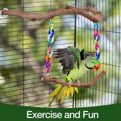Matutinus chew-friendly perch supports natural gnawing while protecting cage surfaces