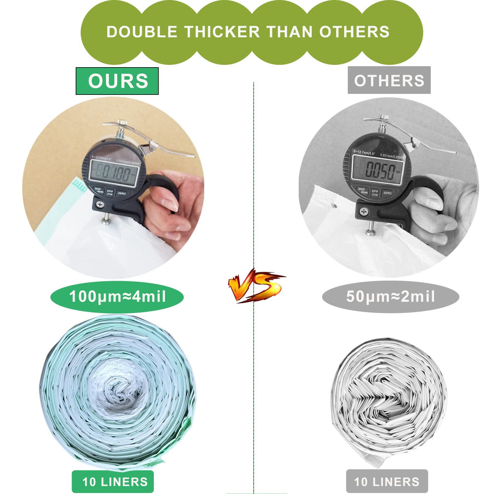 Mavere drawstring liner enables quick, mess-free disposal.
