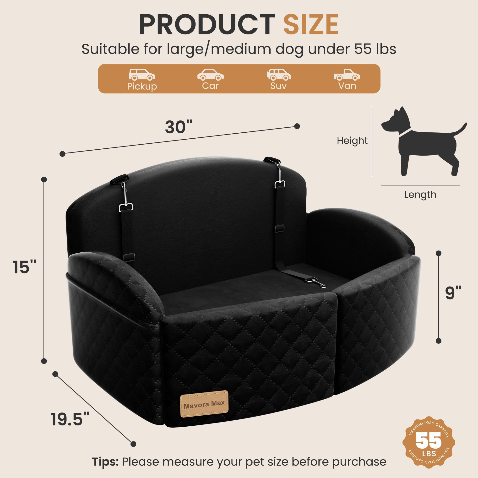 Mavora Max converts to a cozy pet bed for home or travel.