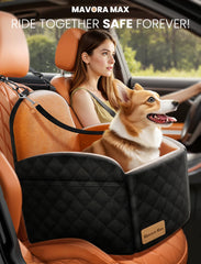 Mavora Max secure harness slot keeps dogs safely positioned