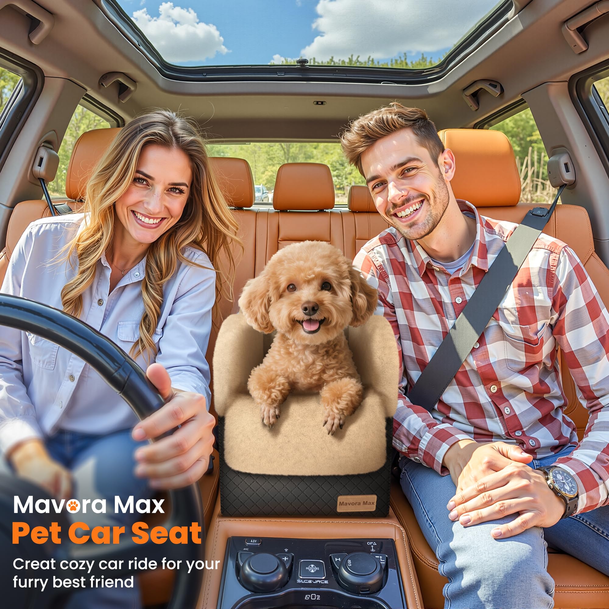 Mavora Max safety tethers keep your dog safely in place during trips.