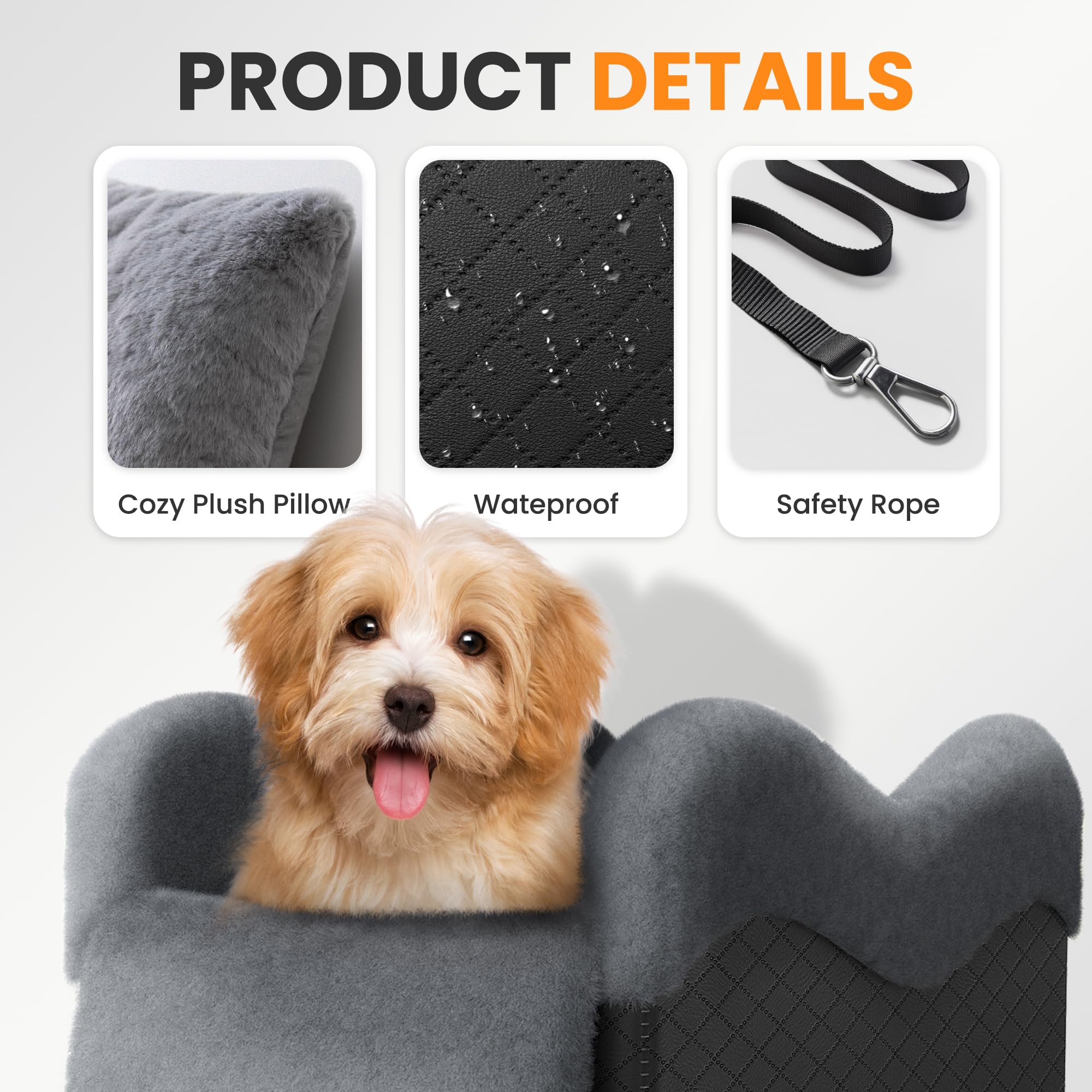 Travel-friendly pet bed designed for SUV and truck journeys.