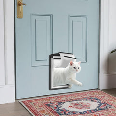 MAVRICFLEX cat door double-flap weatherproof protects against rain and wind.