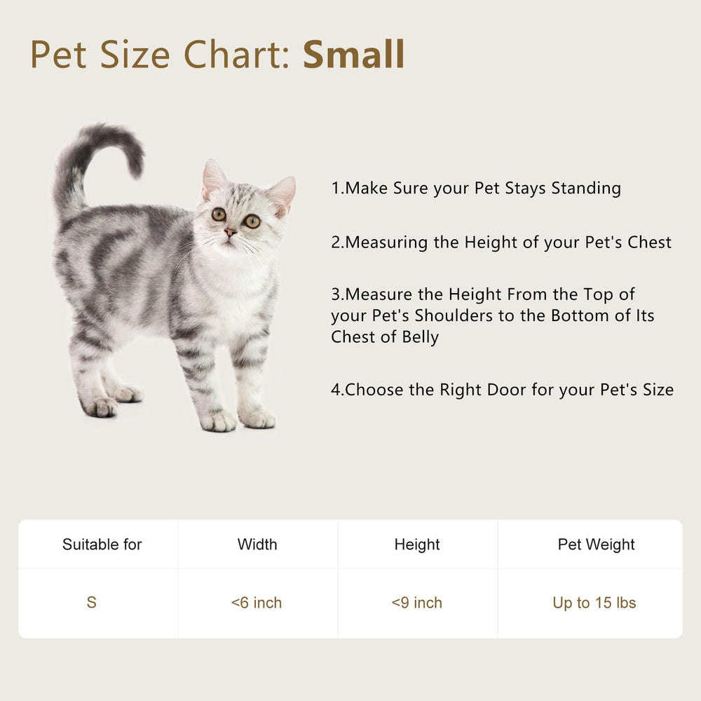 MAVRICFLEX cat door small-pets entry facilitates easy pet access.