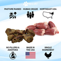 USA-sourced high protein chicken heart used in Max and Neo treats