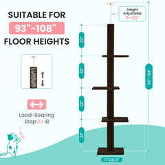 Max & Marlow adjustable-height top bar fitting ceilings of varying heights