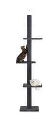 Max & Marlow cat tree extending floor to ceiling for tall indoor cats with a commanding perch