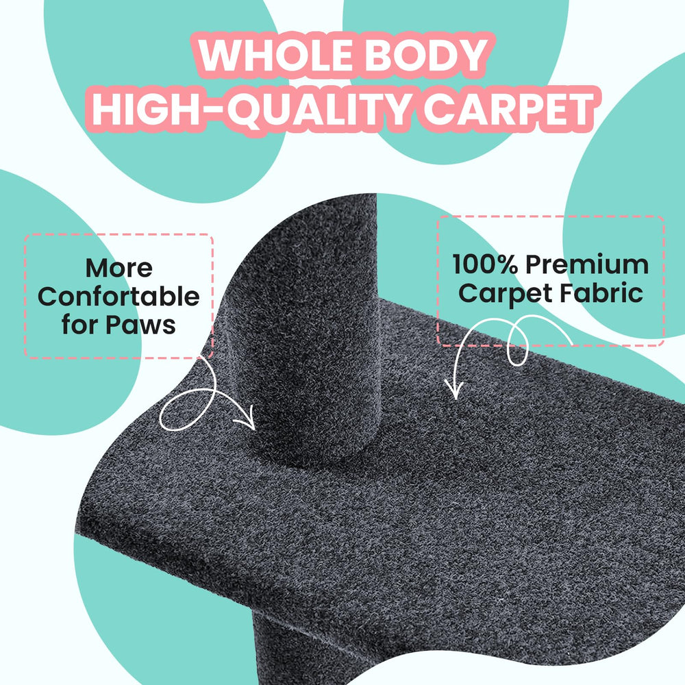 Four-tier platforms on the Max & Marlow cat tree for climbing and resting