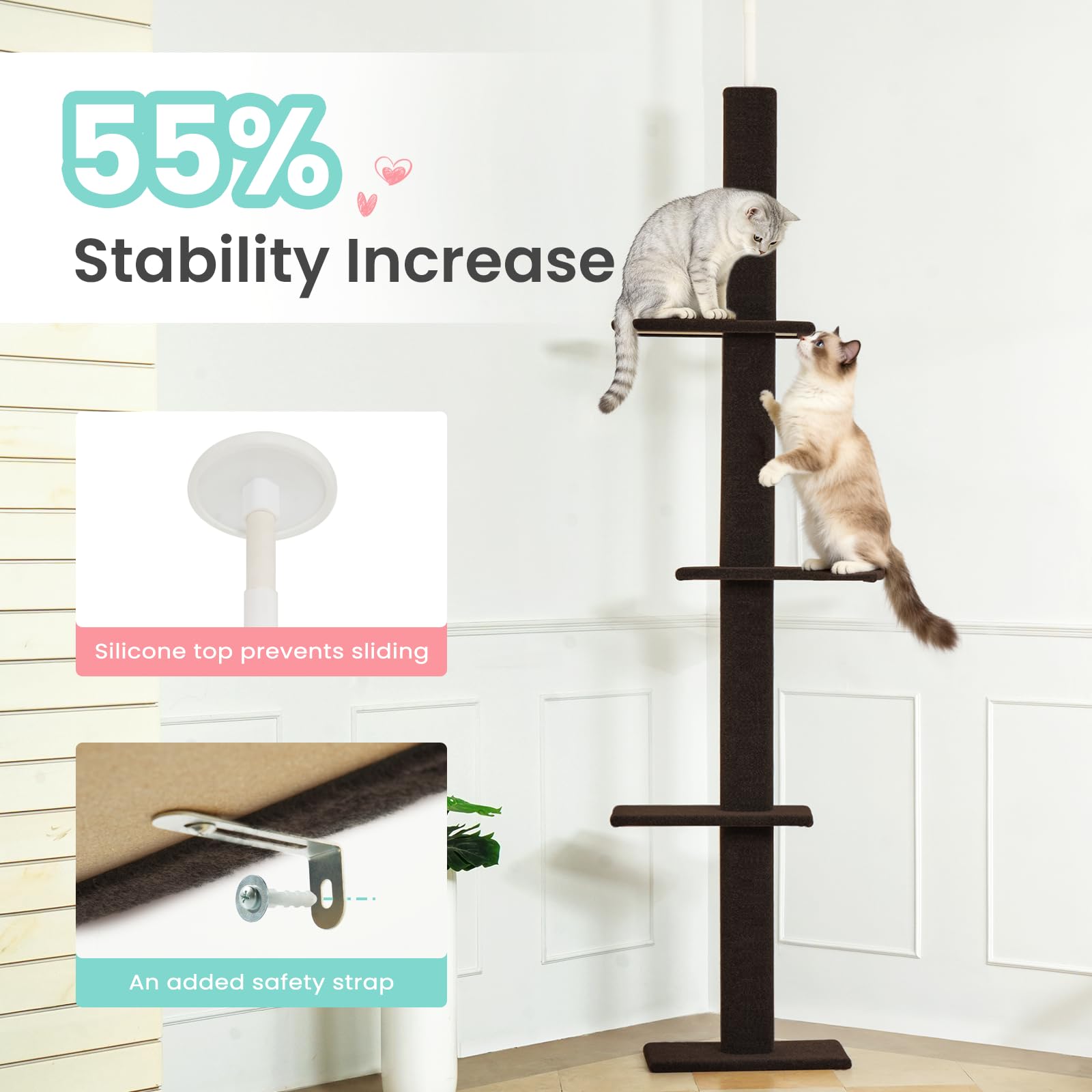Max & Marlow compact footprint of 43 by 27 cm fits small rooms
