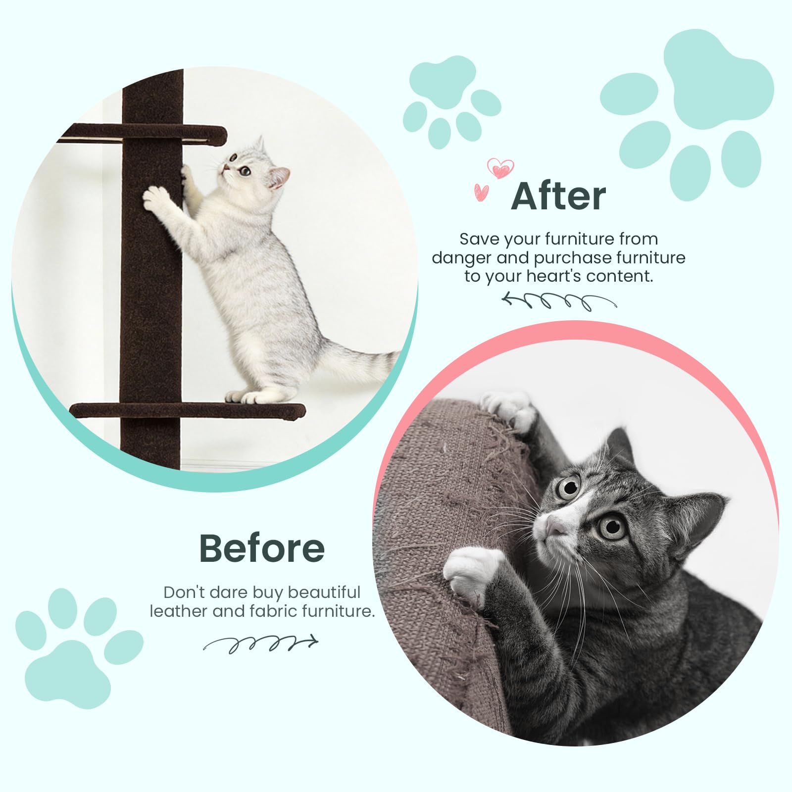 Max & Marlow thick 4-inch scratching post for durable claw play