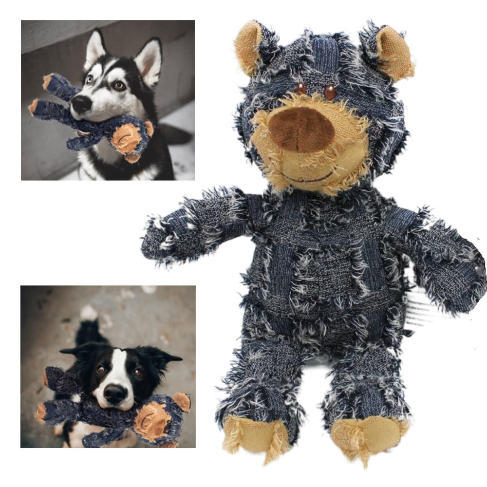 MAXBECK Dog Companion heavy chewer bear toy, durable bear design for vigorous play.