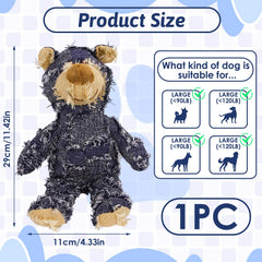 MAXBECK Dog Companion bear toy, side view, built for aggressive play.