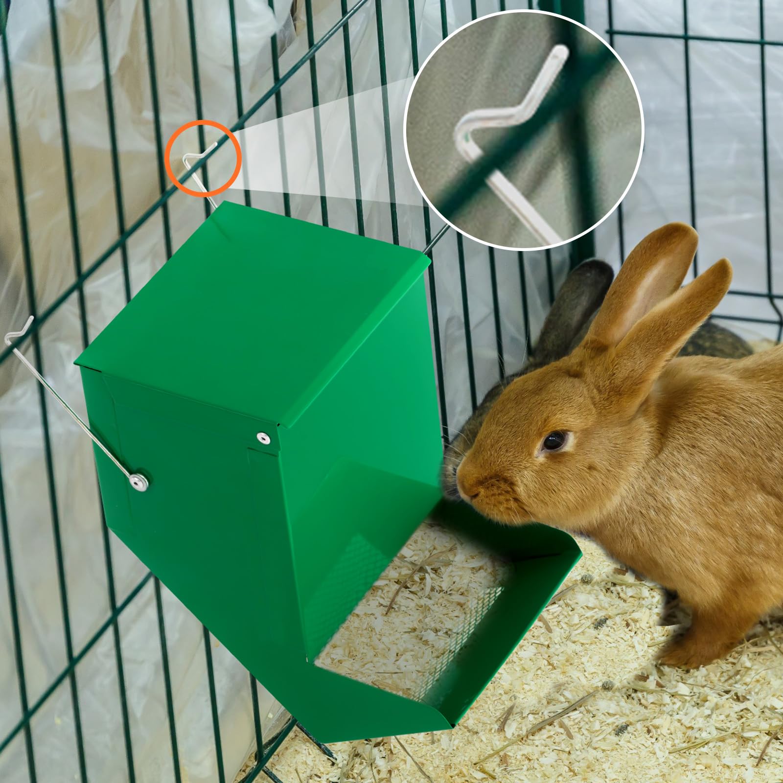 Maxcheck rabbit feeder 4-pack is ideal for multiple small pets.