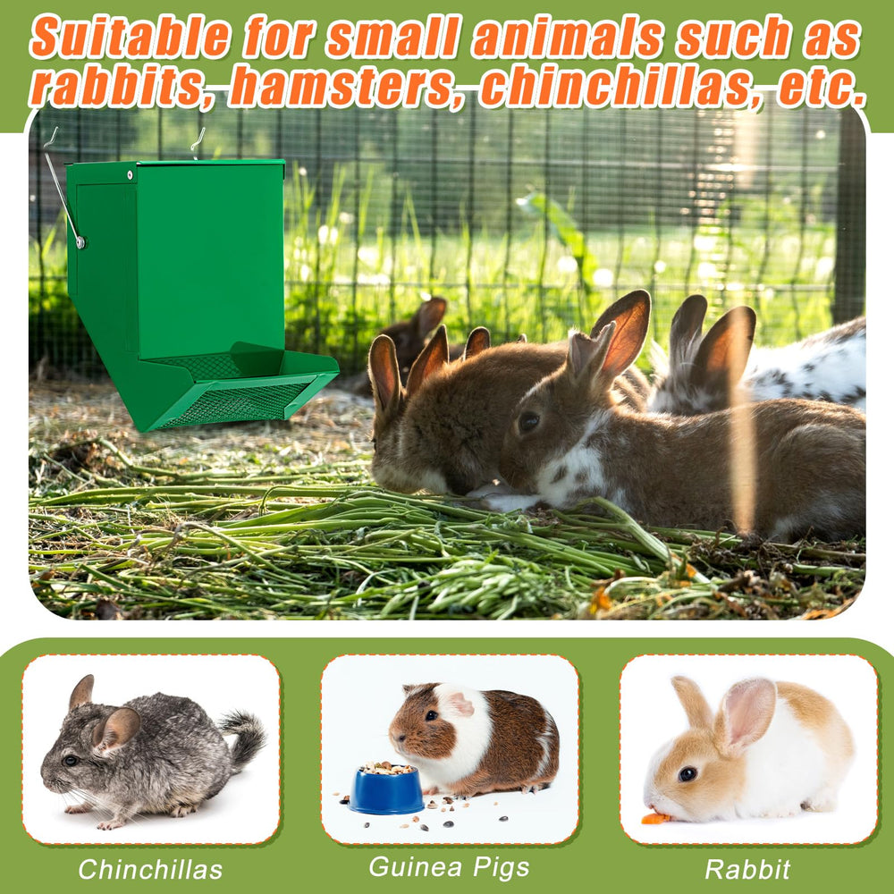 Maxcheck rabbit feeder fold-down base: stands on flat surfaces.