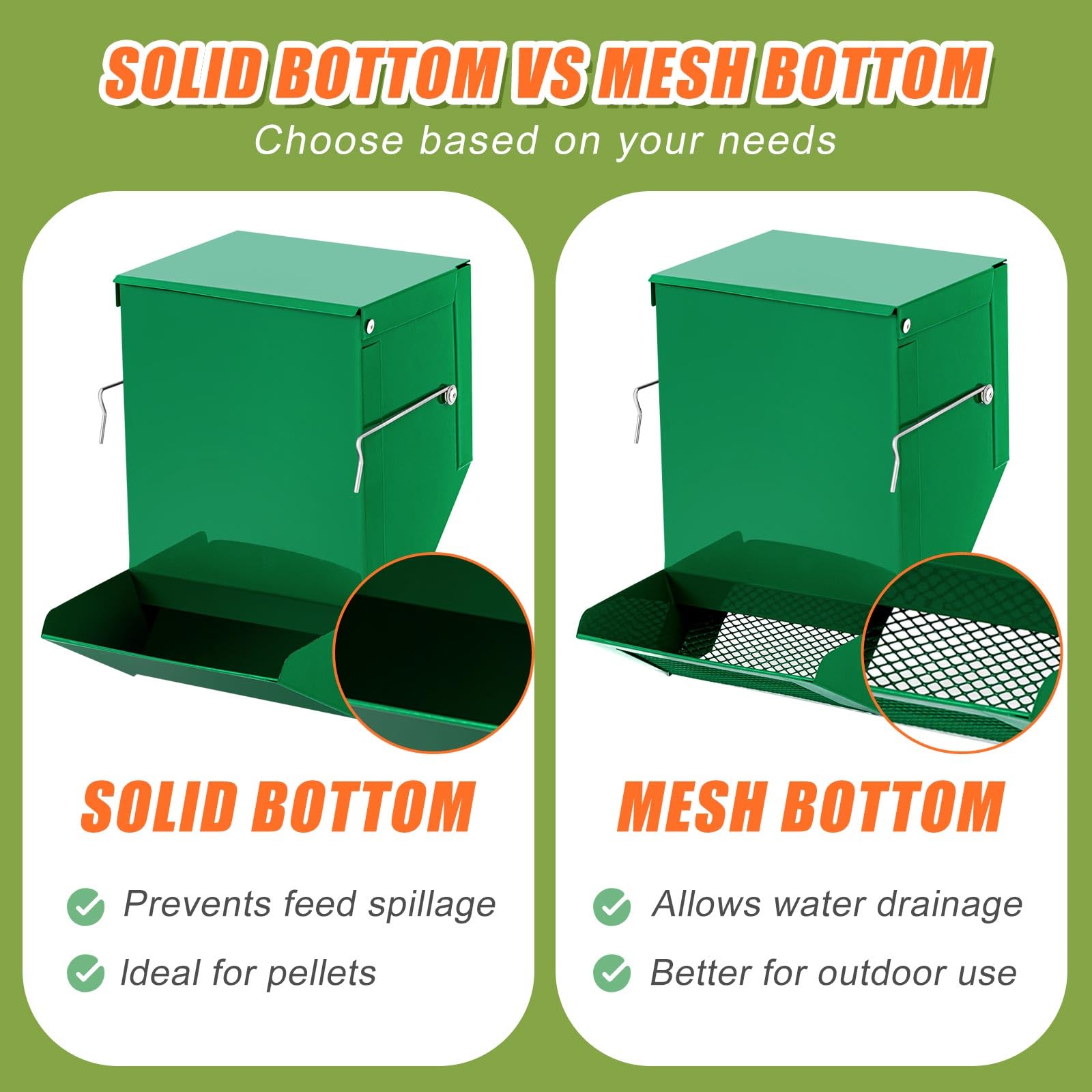 Maxcheck rabbit feeder hanging installation near cage edge
