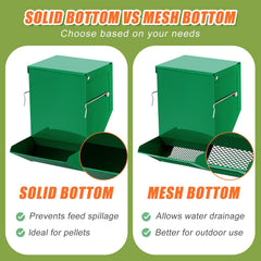 Maxcheck rabbit feeder large capacity: holds up to 2 pounds of food.
