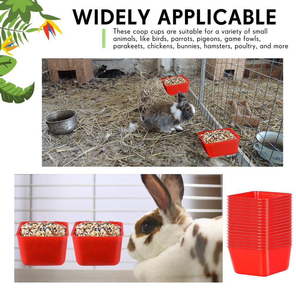 Maxdot versatile cage cups for birds and small pets
