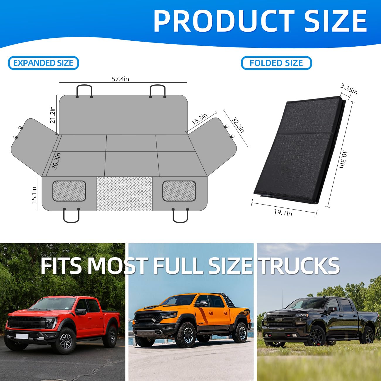 MAXFUT dog bed for truck converts rear seating into a cozy resting area.