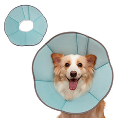 MAXFUT dog cone collar breathable mesh for post-surgery comfort.