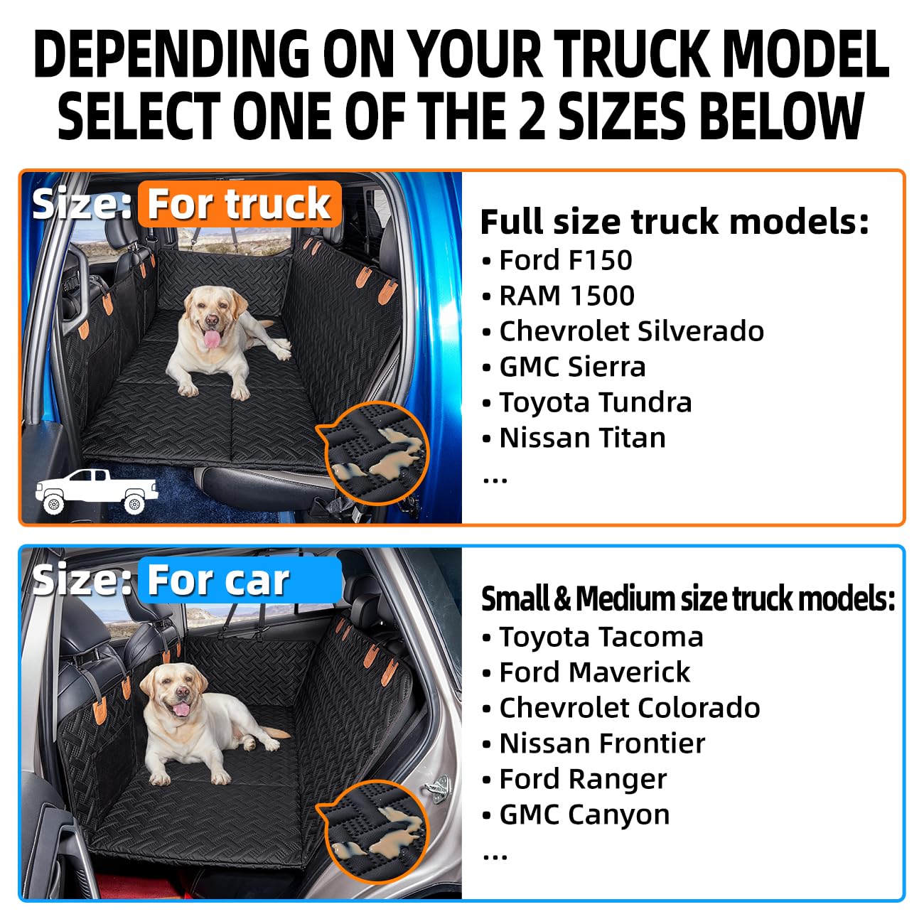 MAXFUT dog hammock-truck-edge protector keeps interior safe