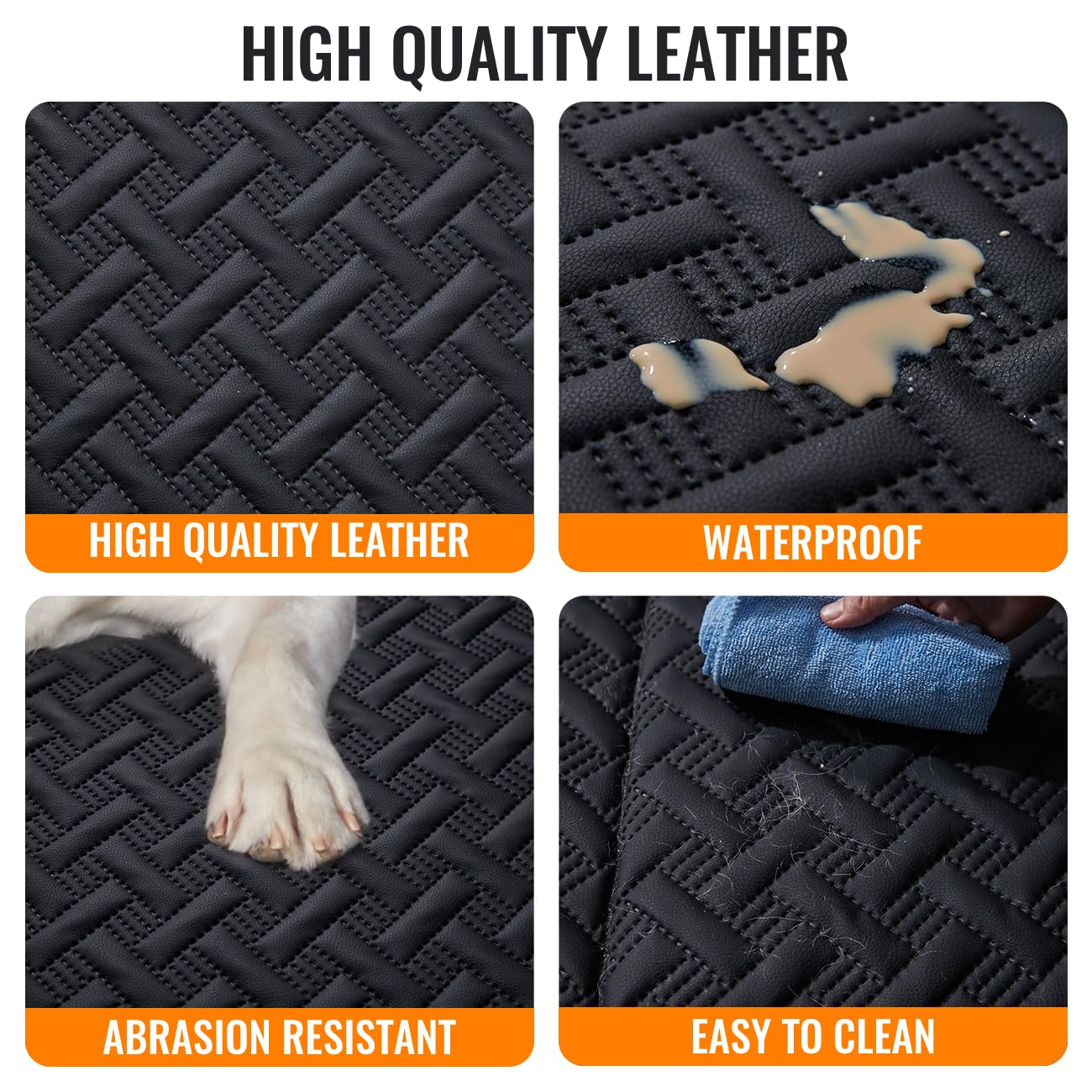 MAXFUT universal fit back seat cover for cars, SUVs, trucks