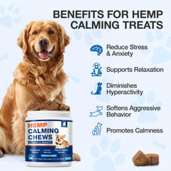 MaxHemp calming chews close-up showing soft texture and herbal formula.