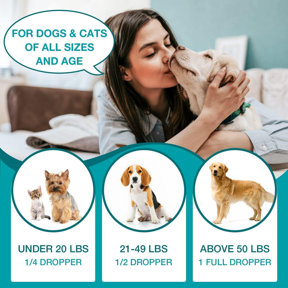 MaxHemp serving drops ease daily administration for pets