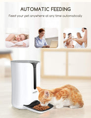 MAXKU automatic feeder voice recorder feature for mealtime reminders