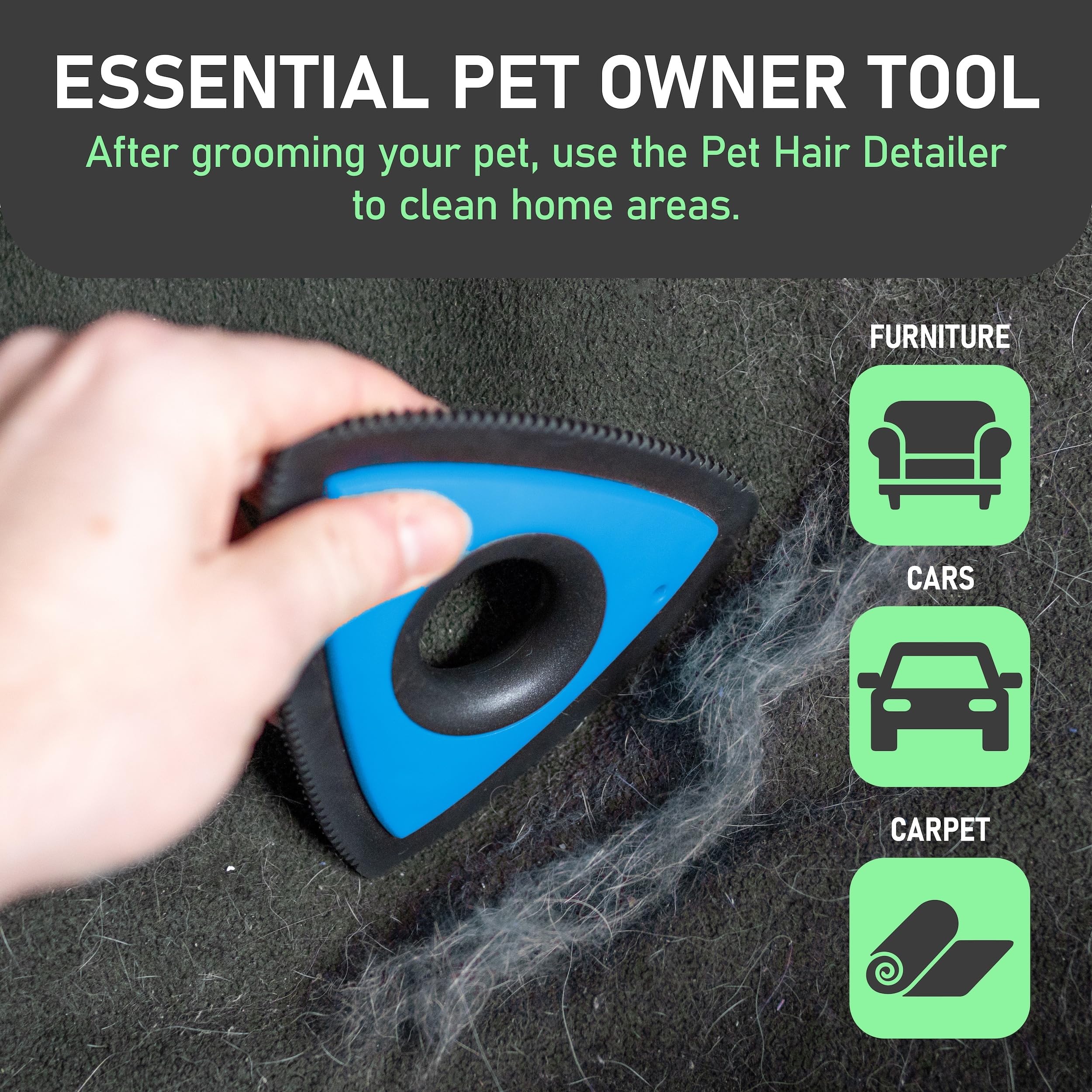 Maxpower Planet cat grooming demo removes loose fur without fuss.