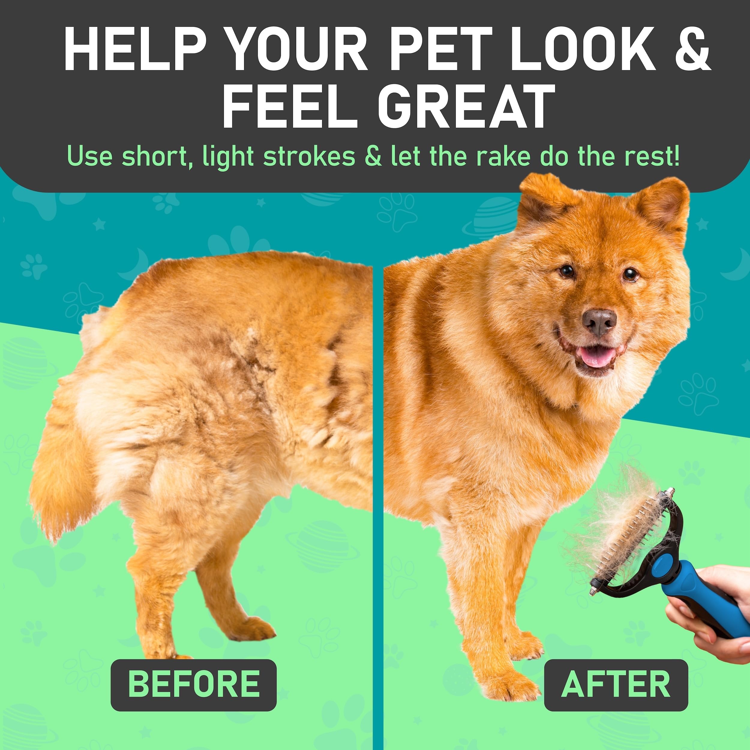 Maxpower Planet undercoat removal captures loose fur effectively