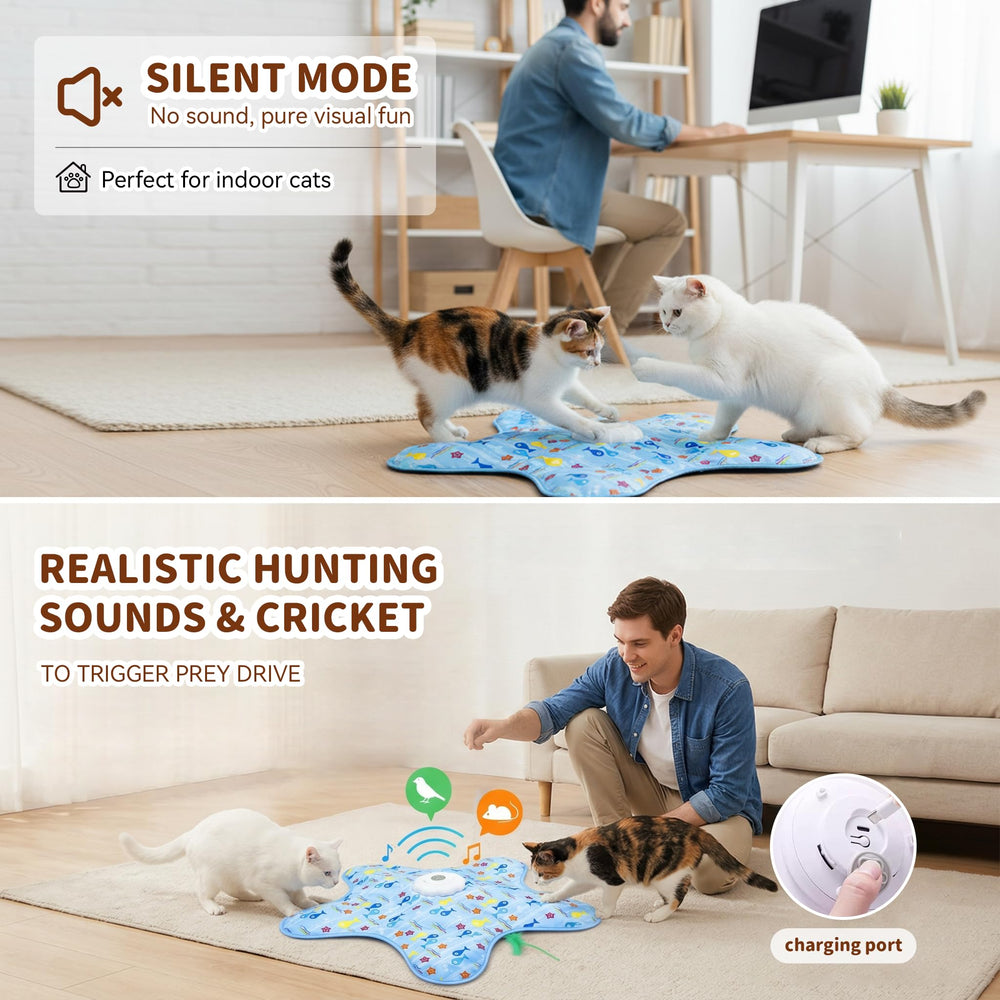 MAXTOOA durable ABS construction withstands paws, bites, and bounces.