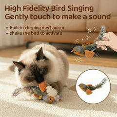 MAXTOOA catnip filled bird toy stimulates natural play in bored cats