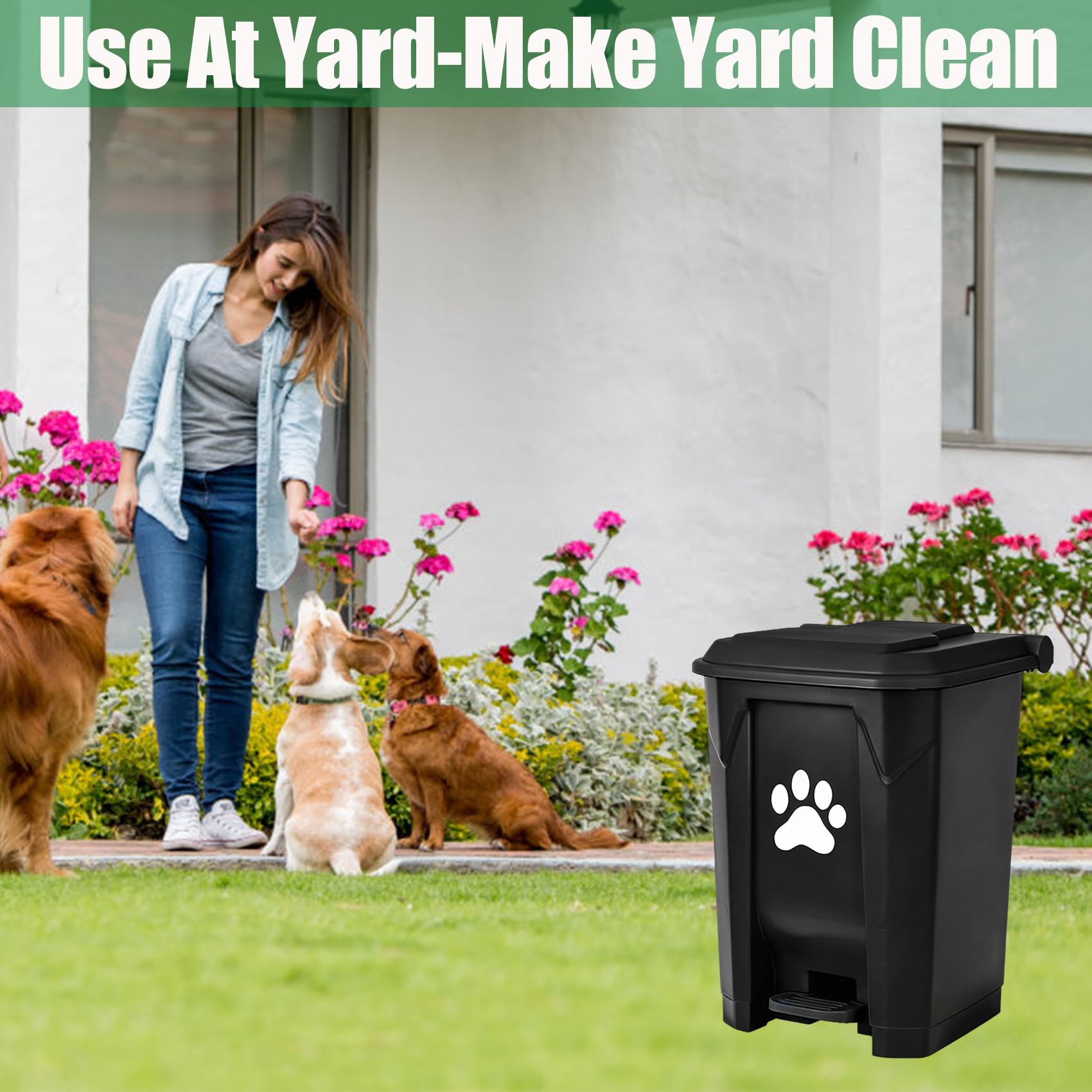 mayayaday includes 100 large waste bags for quick bag changes.
