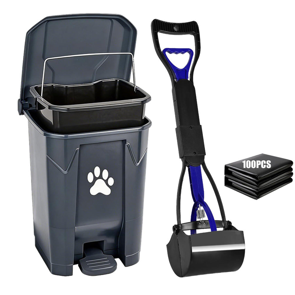 Mayayaday dog poop trash can outdoor-lid keeps waste contained and yard tidy.