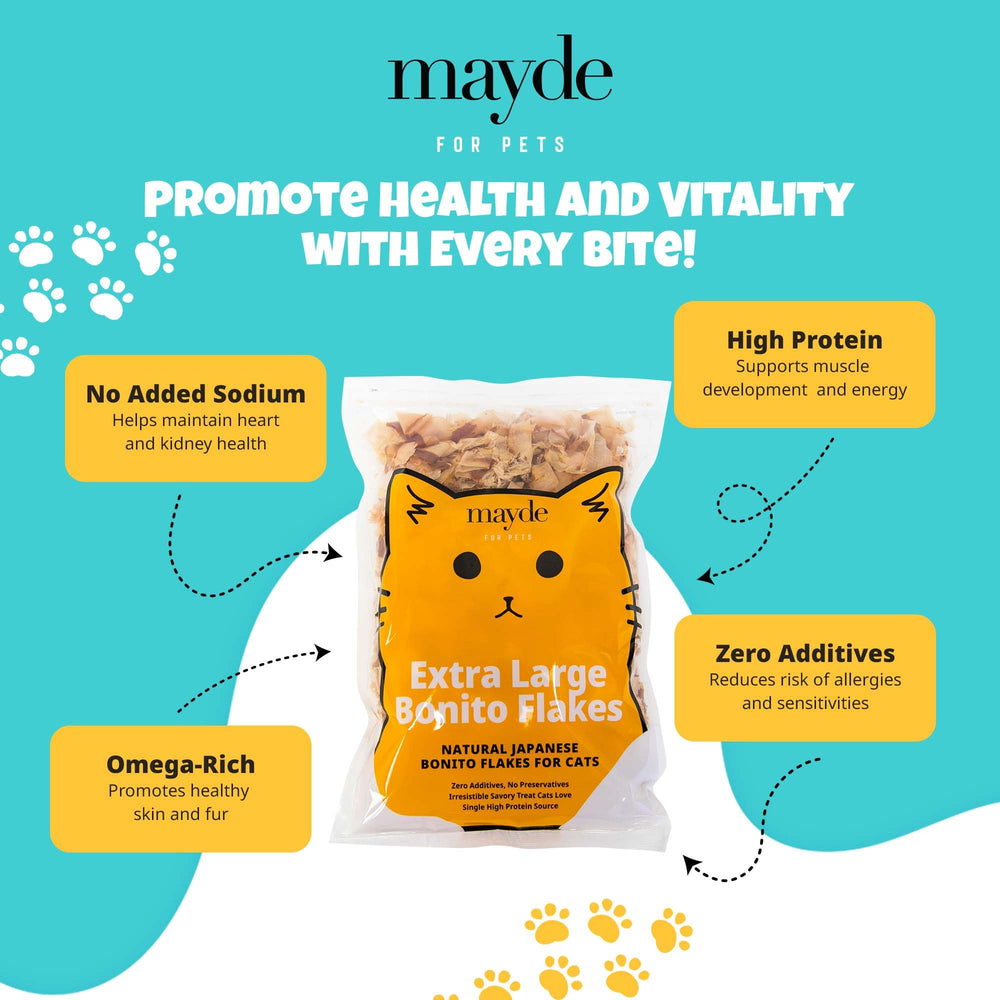 Mayde bonito flakes meal-topper idea: flakes sprinkled over meals to enhance flavor.