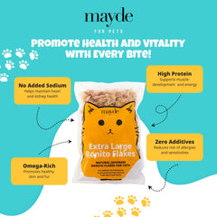 Mayde bonito flakes meal-topper idea: flakes sprinkled over meals to enhance flavor.
