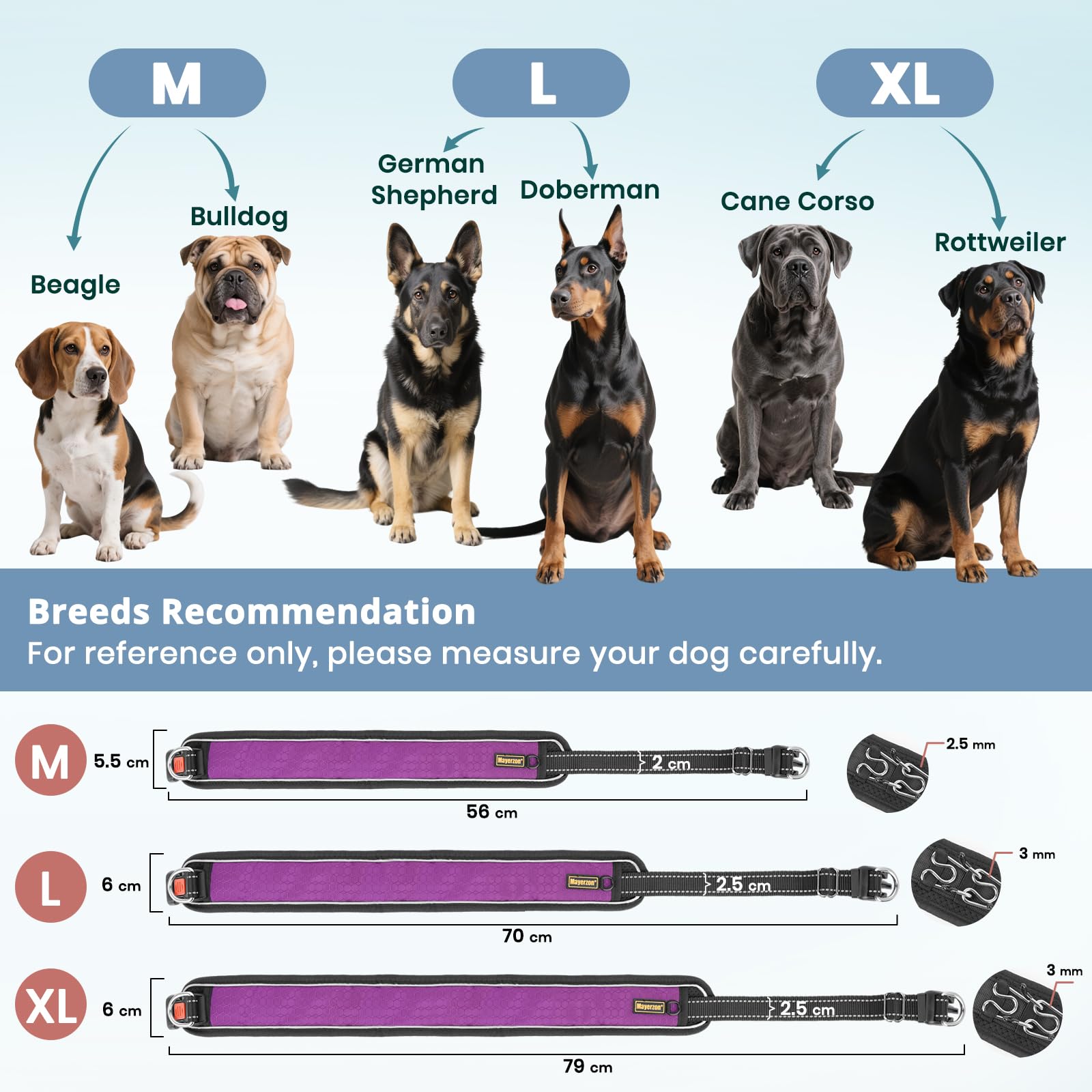 Mayerzon built in D ring lets you attach ID tags securely.