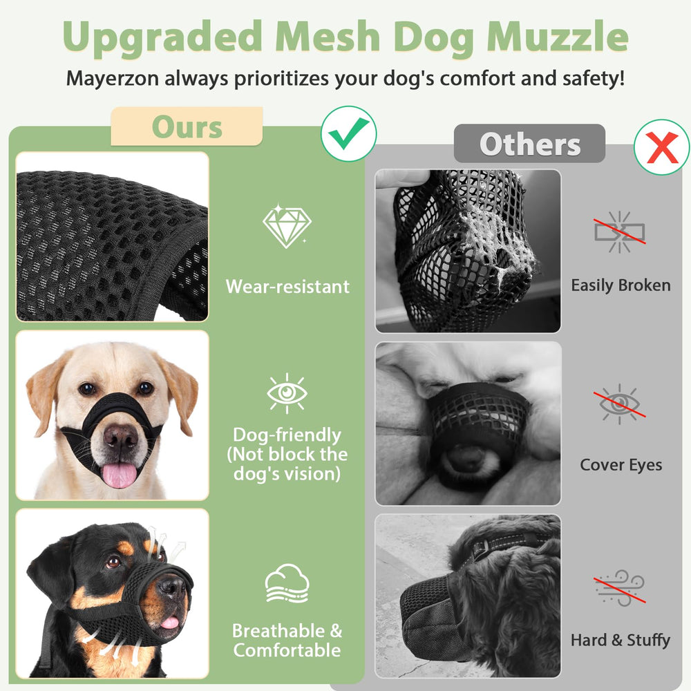 Mayerzon muzzle provides bite control during walks