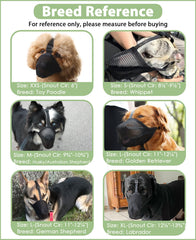Mayerzon breathable mesh muzzle enables panting and drinking during use.