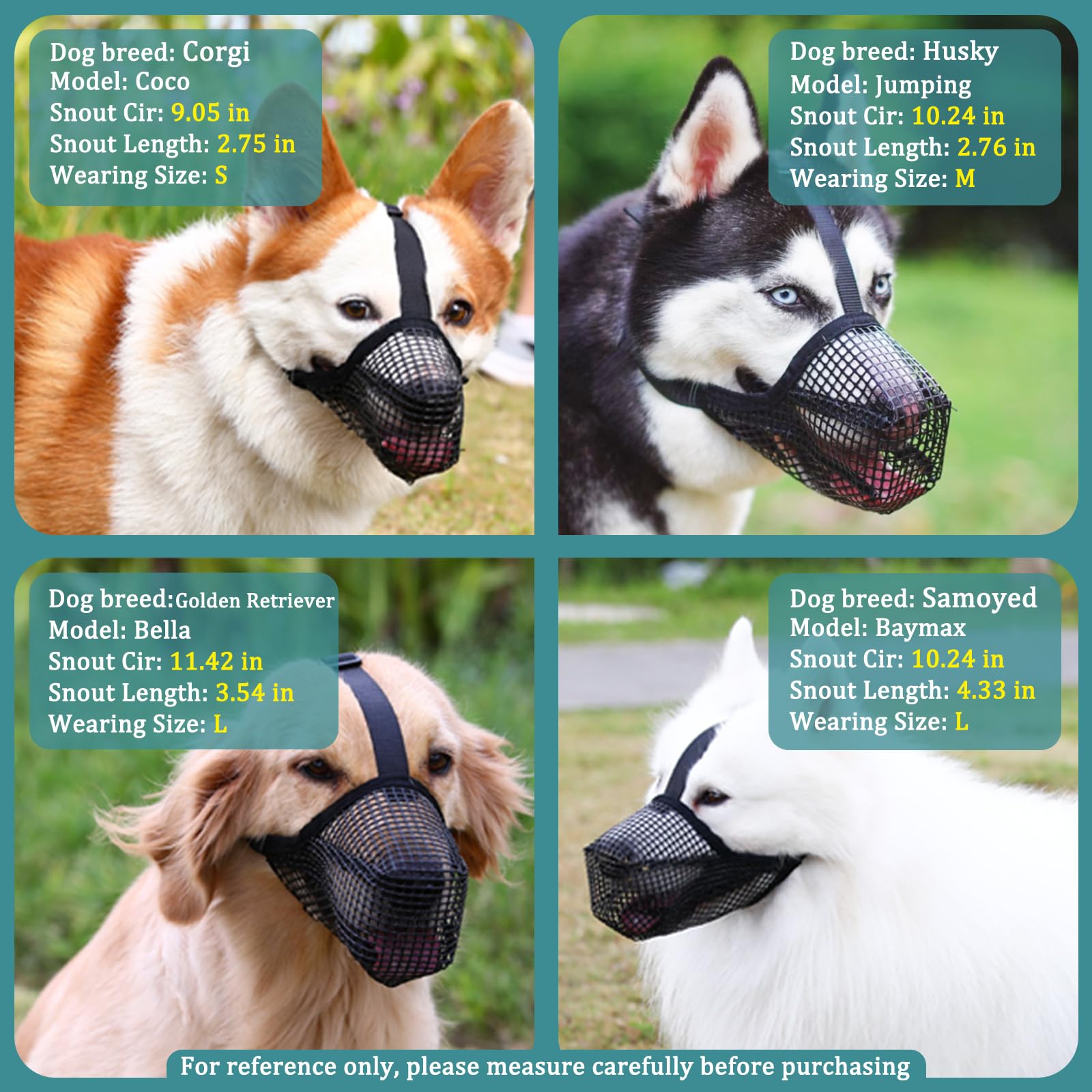Mayerzon dog muzzle foldable and packable for easy transport.