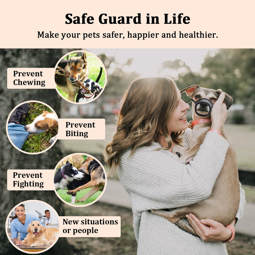 Mayerzon dog muzzle allows panting and drinking during use.