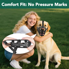Mayerzon muzzle with quick release buckles for easy on off and adjustments