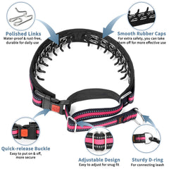 Mayerzon martingale collar adjustable slider ensures a precise fit as your dog grows